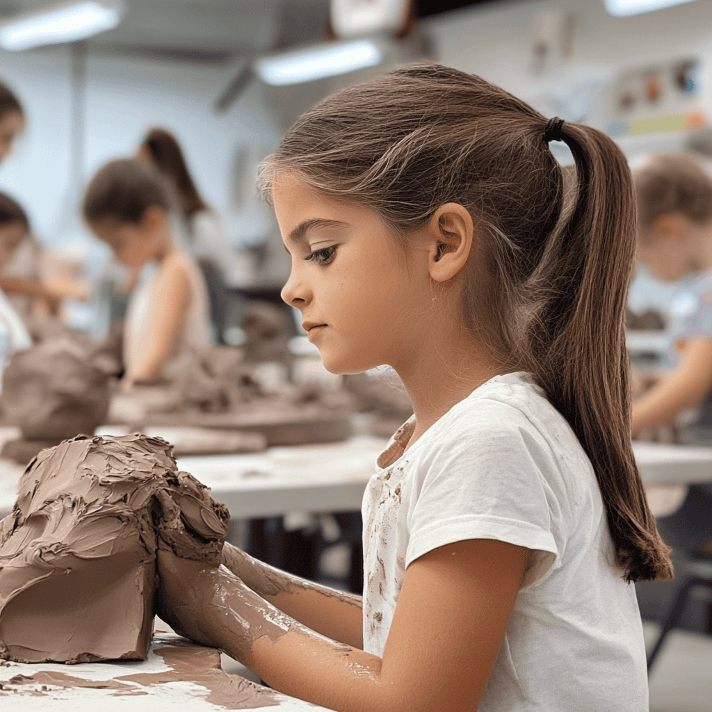 a ceramics class