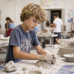 a ceramics class