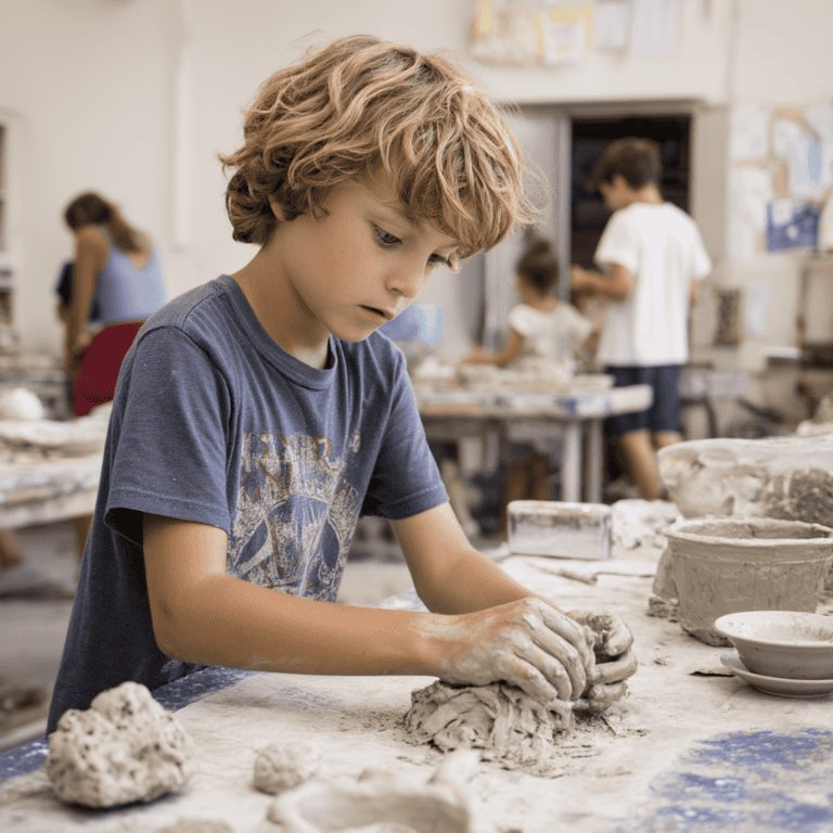 a ceramics class