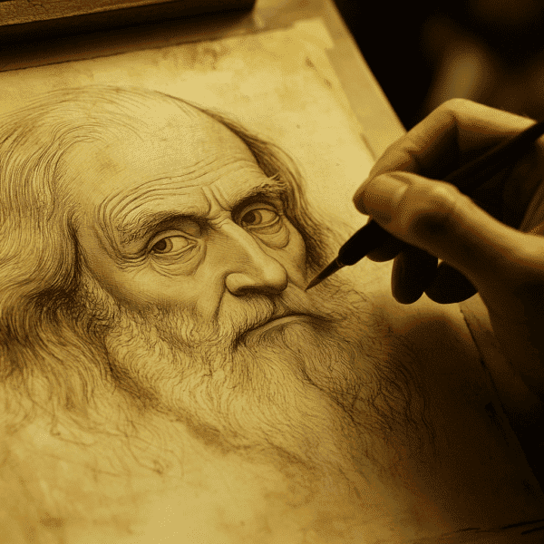a drawing of davinci