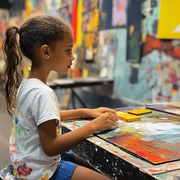 a ceramics class